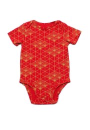 Japanese Sunray Print Romper RED (Baby Romper)