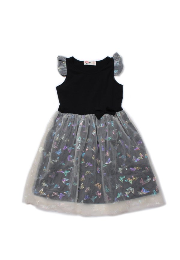 Butterfly Bubble Dress BLACK (Girl's Dress)