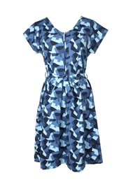 Camo Print Nursing Flare Dress NAVY (Ladies' Dress)