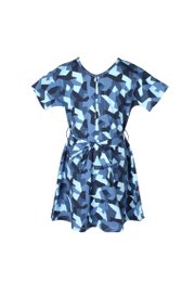 Camo Print Flare Dress NAVY (Girl's Dress)