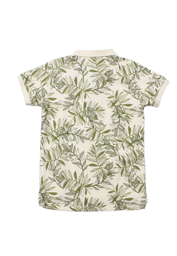Tropical Print Polo T-Shirt CREAM (Boy's T-Shirt)