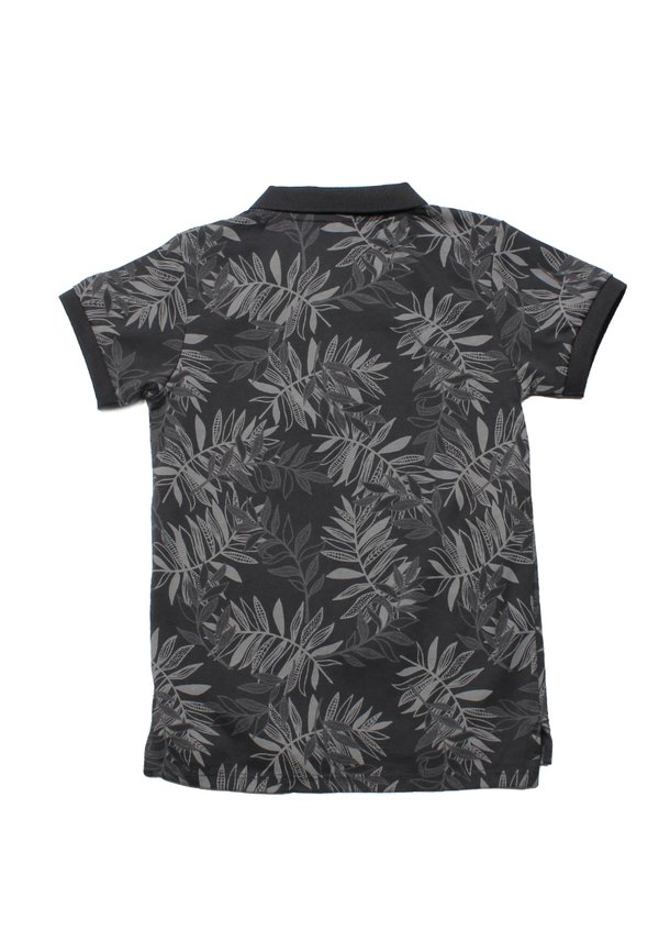 Tropical Print Polo T-Shirt GREY (Boy's T-Shirt)