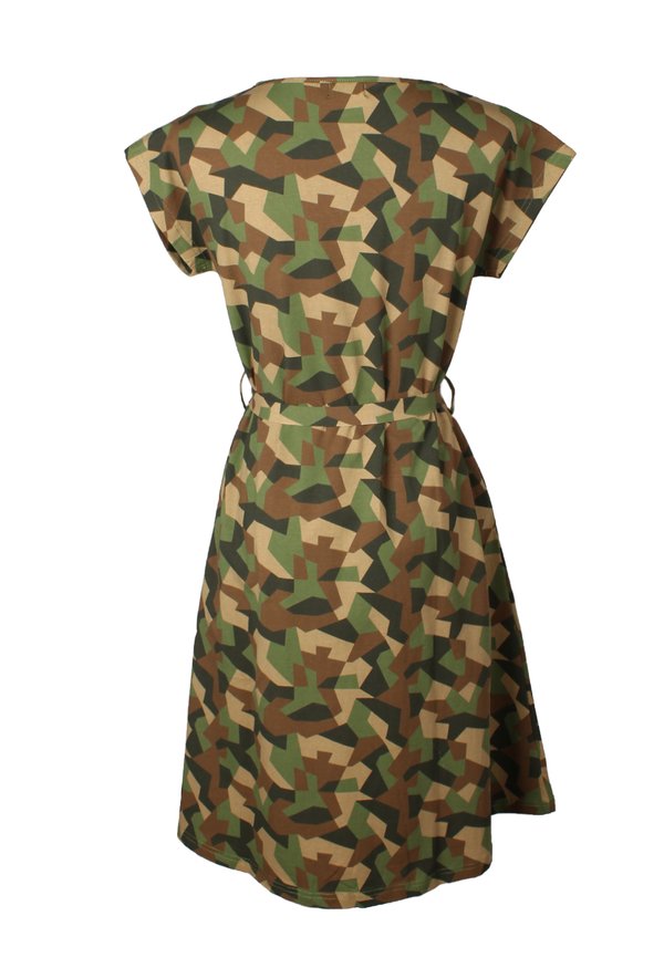 Camo Print Flare Dress GREEN (Ladies' Dress)