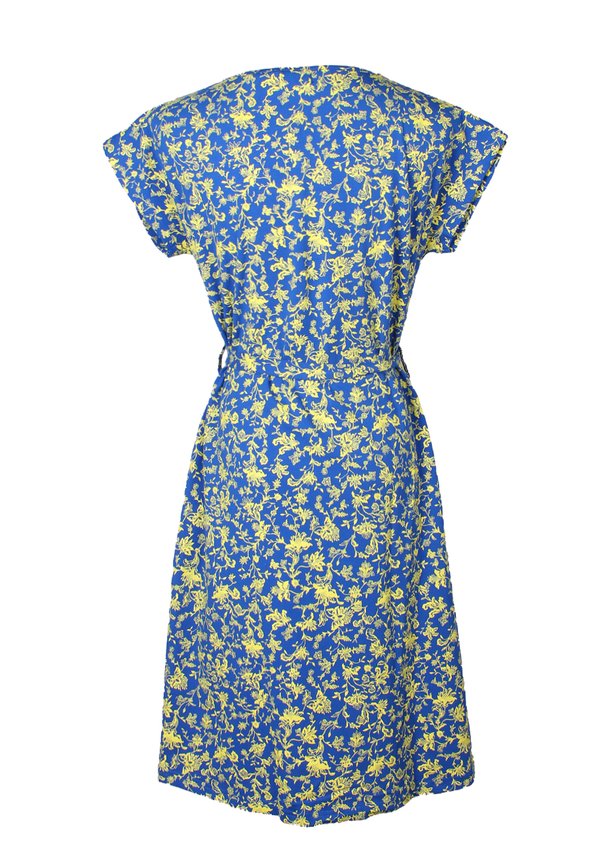 Ditsy Floral Print Flare Dress BLUE (Ladies' Dress) 