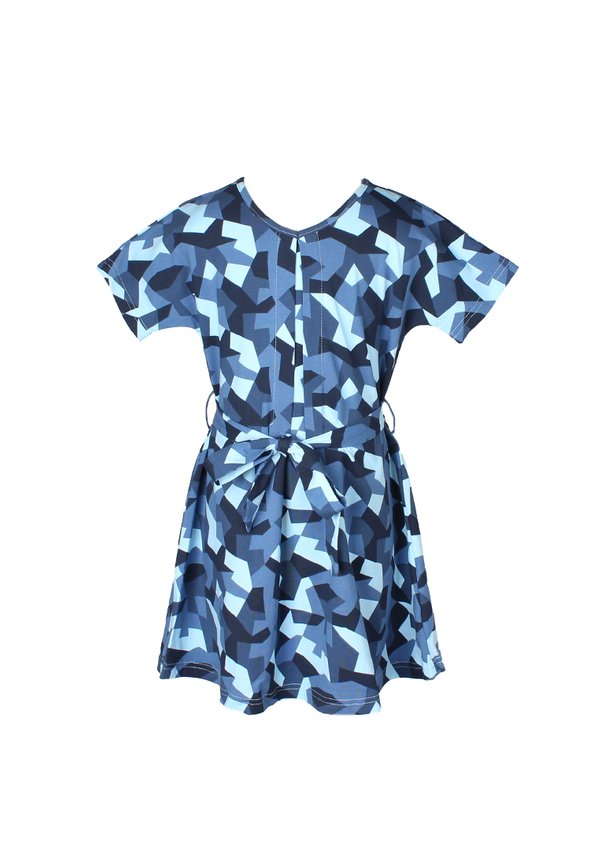 Camo Print Flare Dress NAVY (Girl's Dress)