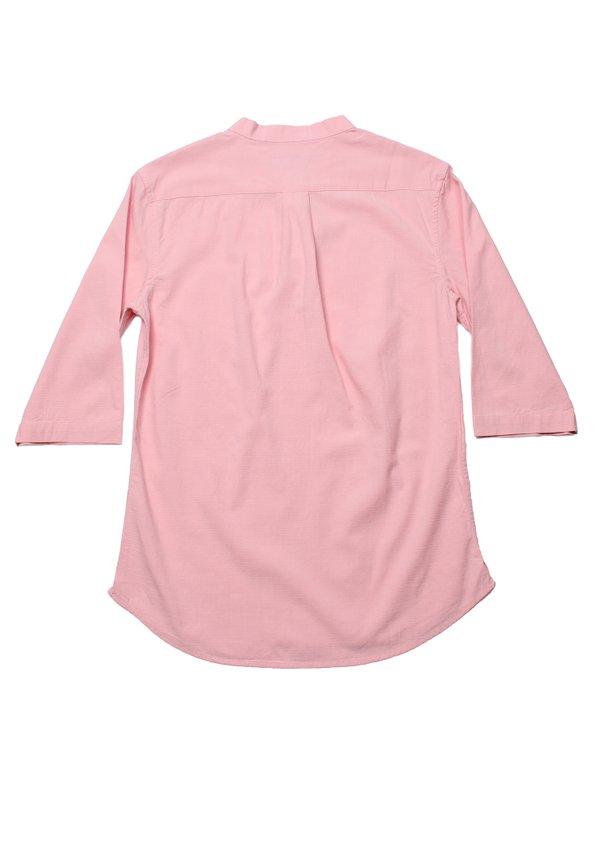 Oriental Styled 3/4 Sleeve Shirt PINK (Men's Shirt)