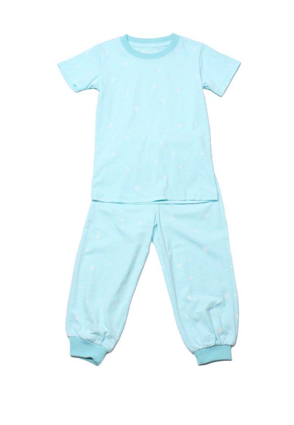 Starry Night Print Pyjamas Set BLUE (Kids' Pyjamas)