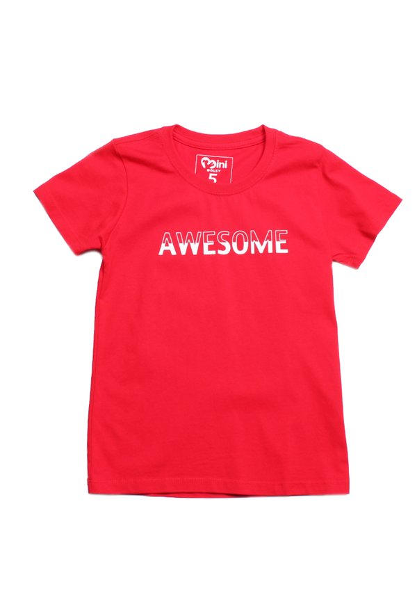 AWESOME Duo Premium T-Shirt RED (Boy's T-Shirt)