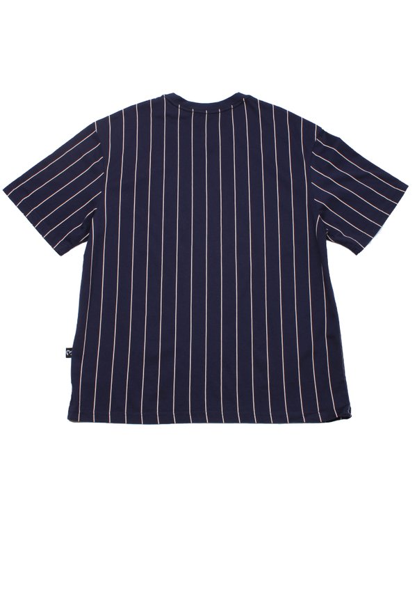 AWESOME Baseball Stripes Oversized T-Shirt NAVY (Men's T-Shirt)