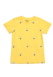 Owl Print T-Shirt YELLOW (Boy's T-Shirt)