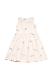 Dolphin Print Dress CREAM (Girl's Dress)