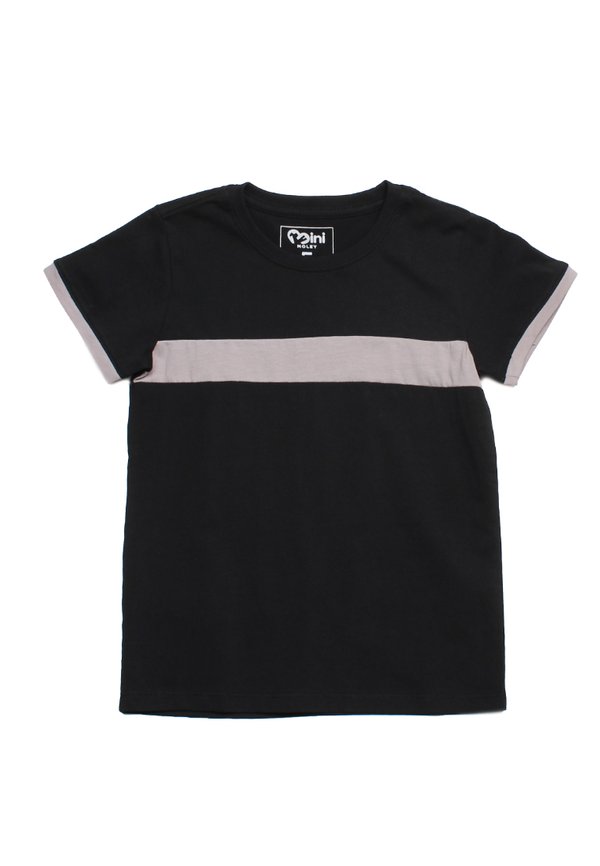 Colour Block Panel T-Shirt BLACK (Boy's T-Shirt)