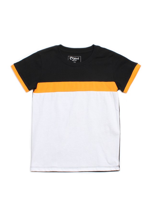 Colour Block Panel T-Shirt ORANGE (Boy's T-Shirt)