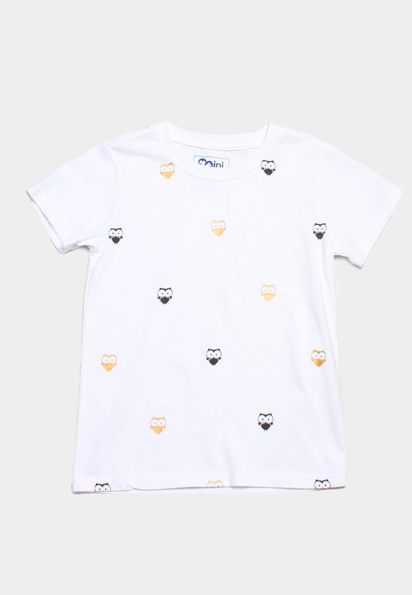 Owl Print T-Shirt WHITE (Boy's T-Shirt)