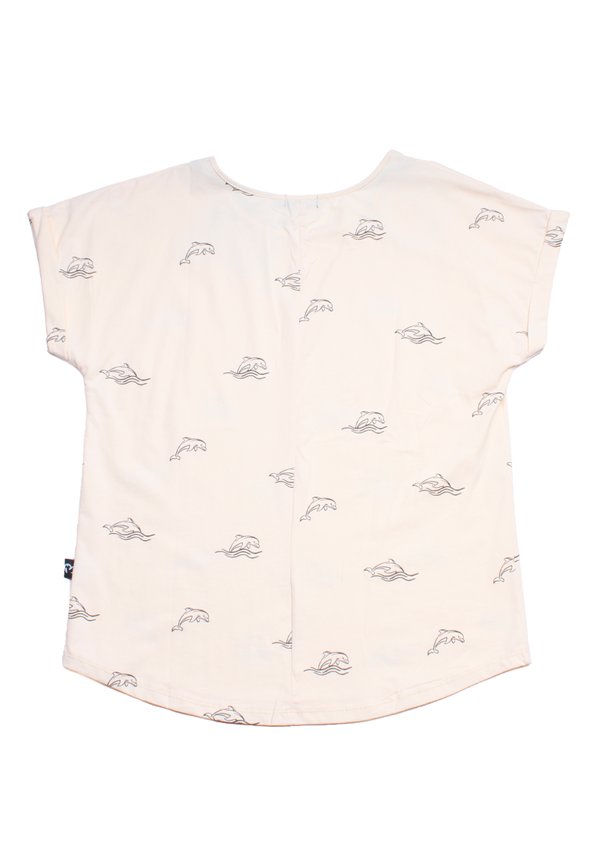 Dolphin Print Blouse CREAM (Ladies' Top)