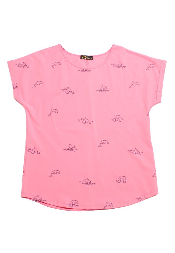 Dolphin Print Blouse PINK (Ladies' Top)