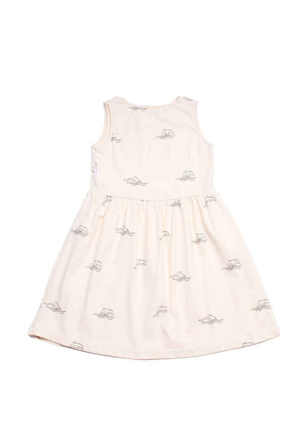 Dolphin Print Dress CREAM (Girl's Dress)