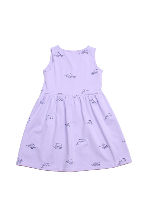Dolphin Print Dress PURPLE (Girl's Dress)