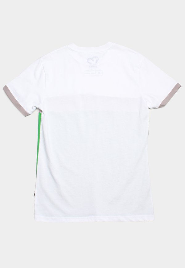 Colour Block Panel T-Shirt GREEN (Men's T-Shirt)