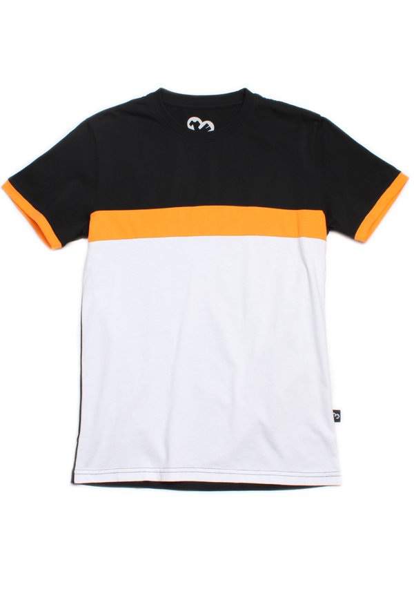 Colour Block Panel T-Shirt ORANGE (Men's T-Shirt)