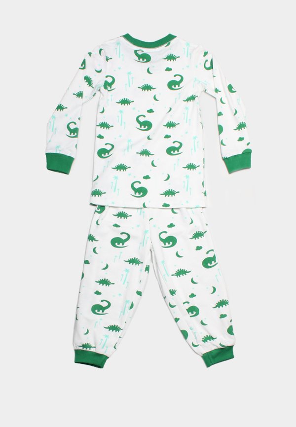 Dino Print Pyjamas Set WHITE/GREEN (Kids' Pyjamas)