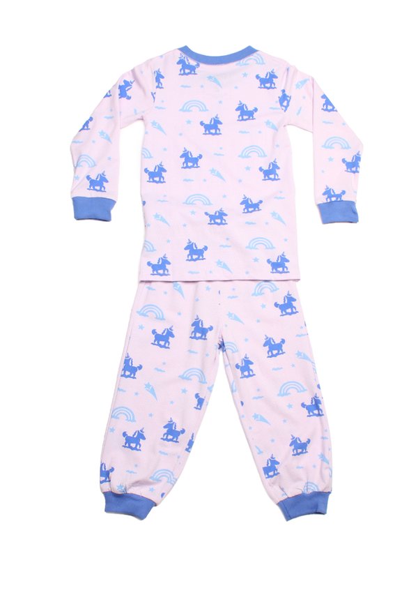 Unicorn Print Pyjamas Set PINK/BLUE (Kids' Pyjamas)