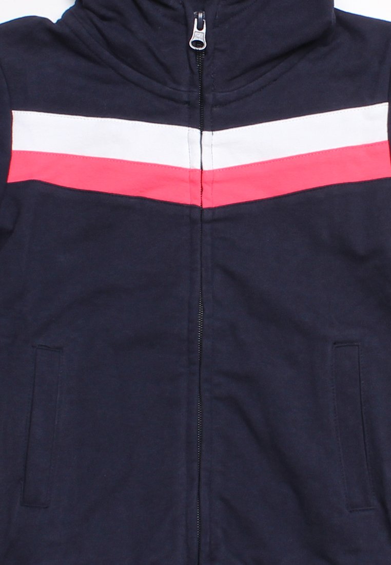 Colour Block Chevron Hoodie Jacket NAVY (Kids' Jacket)