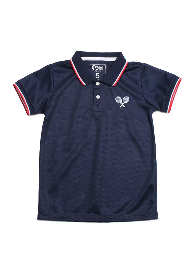 Racquet Sports Polo T-Shirt NAVY (Boy's T-Shirt)