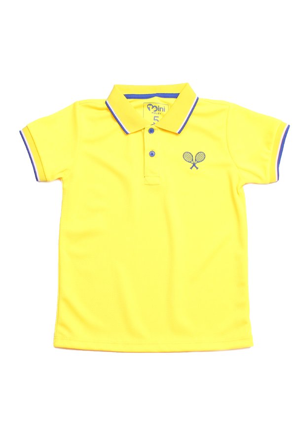 Racquet Sports Polo T-Shirt YELLOW (Boy's T-Shirt)