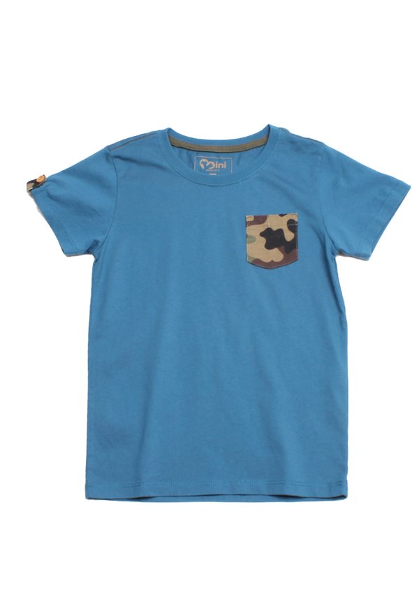 Camo Pocket Premium T-Shirt BLUE (Boy's T-Shirt)