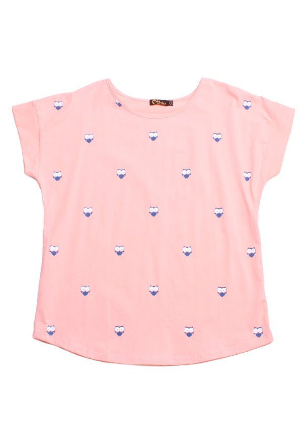 Owl Print Blouse PINK (Ladies' Top)