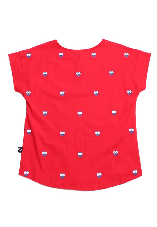 Owl Print Blouse RED (Ladies' Top)