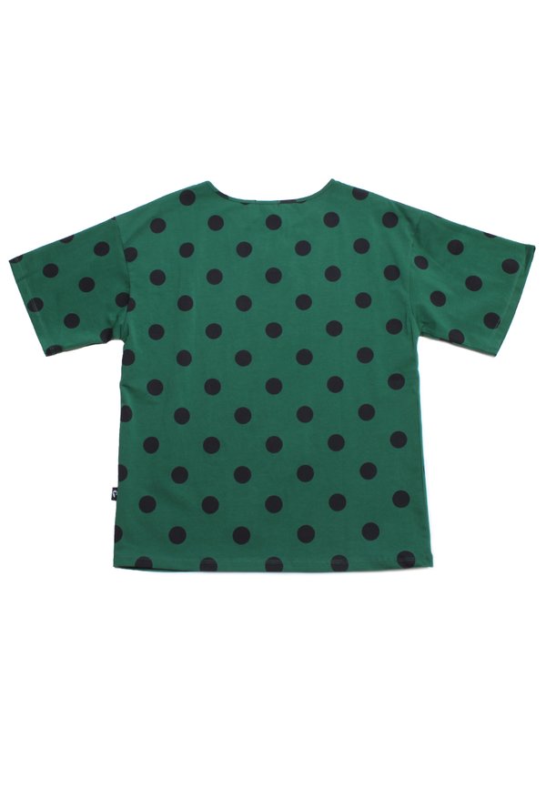 Polka Dots Print Blouse GREEN (Ladies' Top)