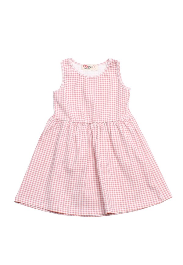 Checkered Print Dress PINK (Girl's Dress)