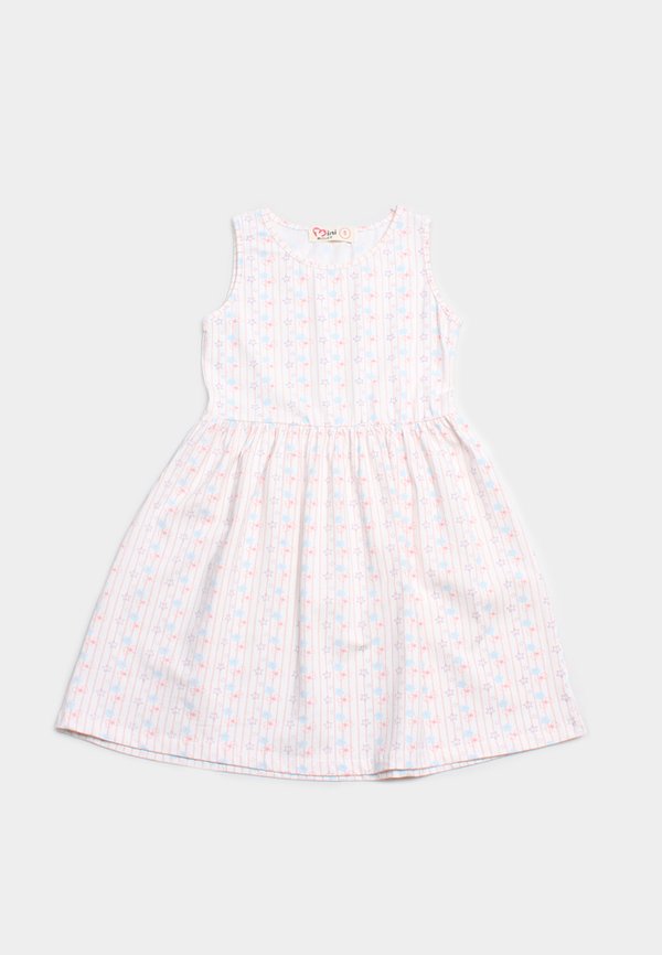 Design Print Dress WHITE (Girl's Dress)