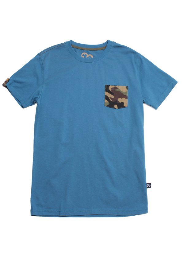 Camo Pocket Premium T-Shirt BLUE (Men's T-Shirt)