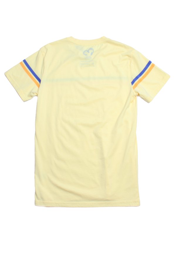 Twin Colour Stripe T-Shirt YELLOW (Men's T-Shirt)