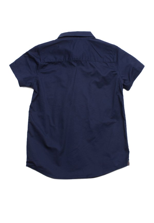 Camo Detailed Premium Short Sleeve Shirt NAVY (Boy's Shirt)