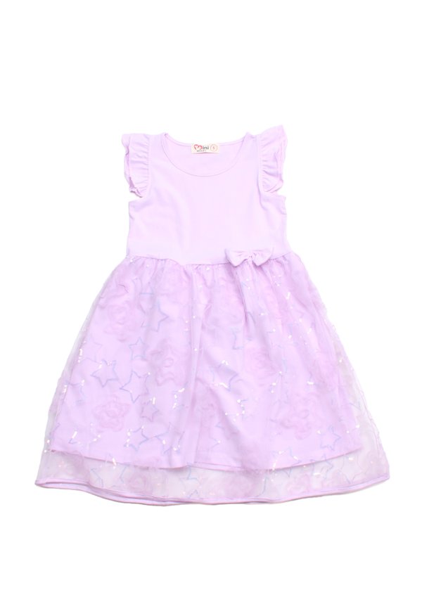 Star Sequin Bubble Dress PURPLE (Girl's Dress)