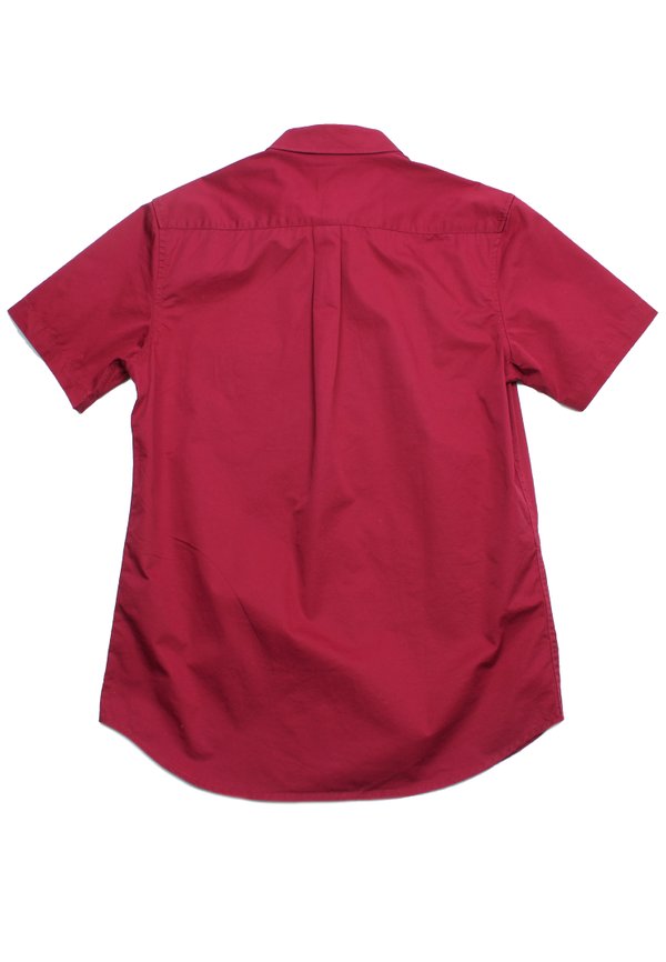 Classic Double Pocket Short Sleeve Men's Shirt RED