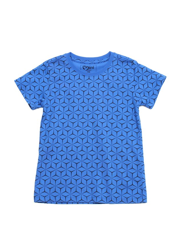Geometric Print Boy's T-Shirt BLUE
