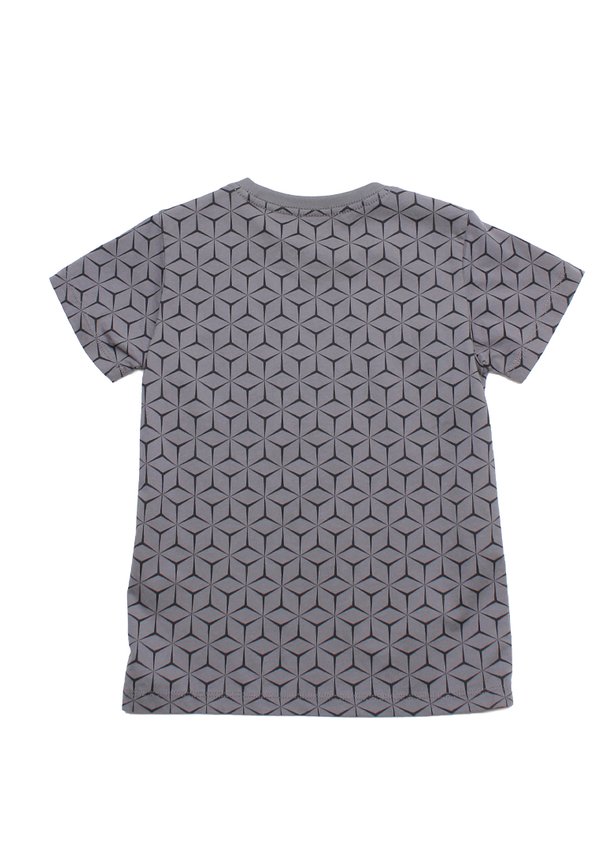 Geometric Print Boy's T-Shirt GREY