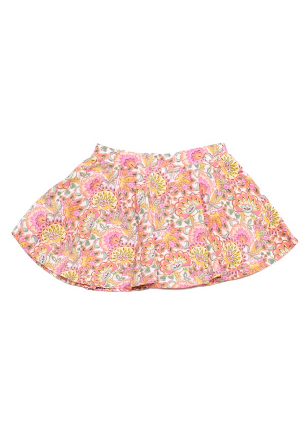 Floral Print Girl's Skirt ORANGE