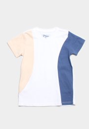 Curve Panel Premium Boy's T-Shirt WHITE