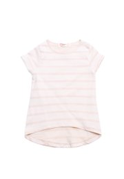 Textured Stripe Girl's T-Shirt KHAKI