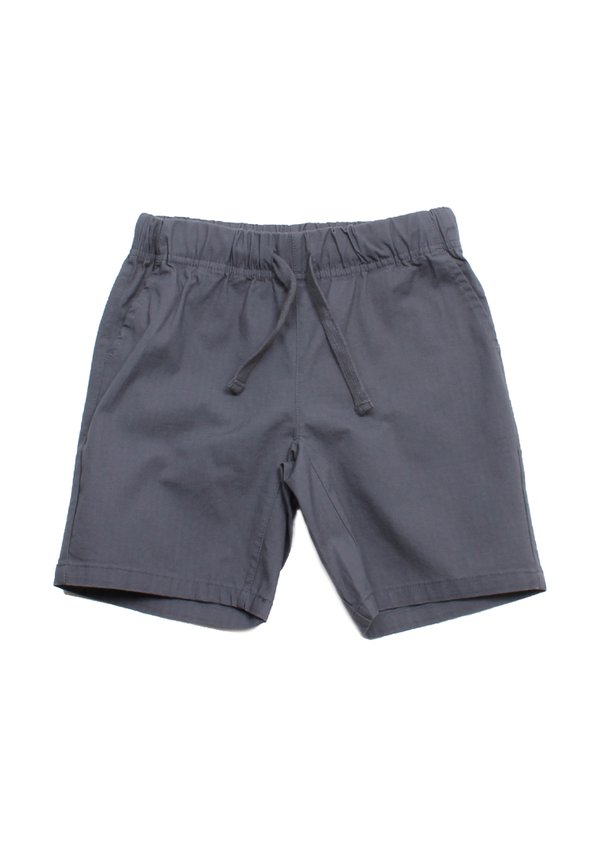 Textured Checked Casual Drawstring Boy's Shorts GREY 