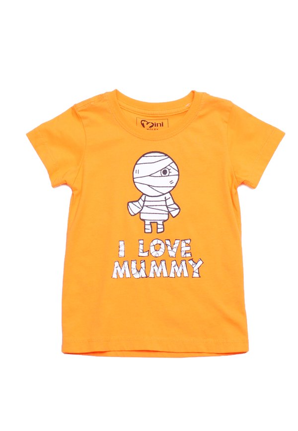 I LOVE MUMMY Boy's T-Shirt ORANGE
