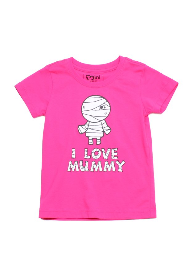 I LOVE MUMMY Girl's T-Shirt PINK