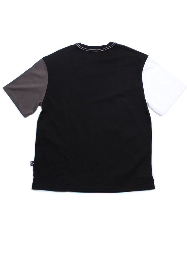 Curve Panel Premium Oversized Men's T-Shirt BLACK