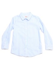 Stripe Premium Long Sleeve Boy's Shirt BLUE